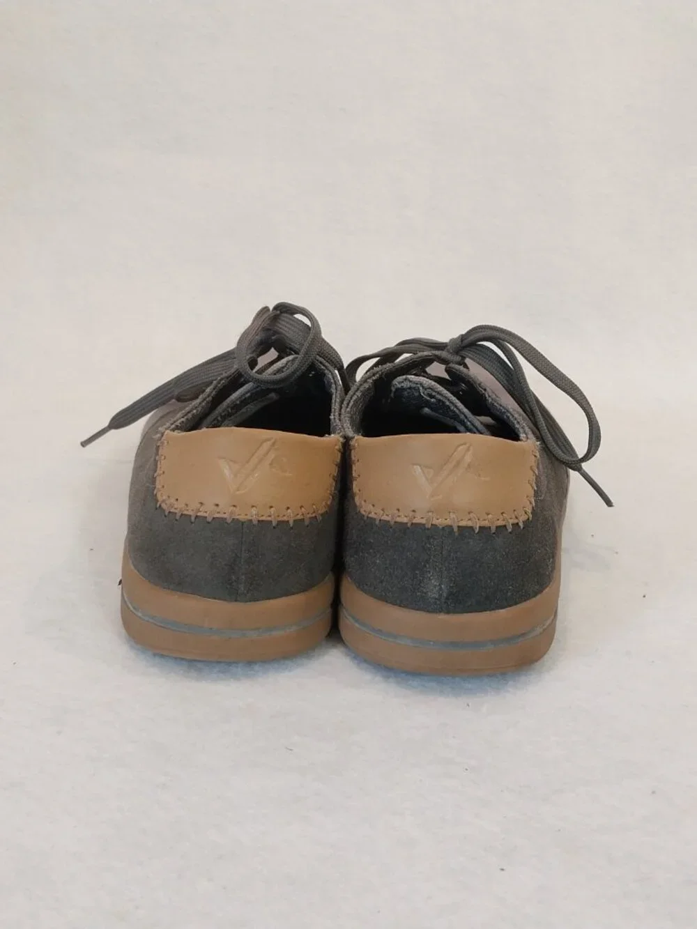 Forsake Walking Shoes Mens 10 Gray Canvas Phil Lace Casual Comfort Low Top